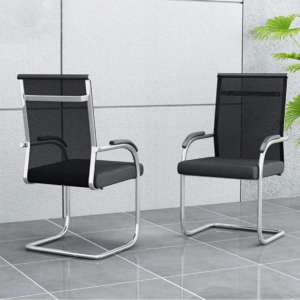 Mesh Back Visitorss Chair with ergonomic support and modern design for comfortable guest seating.